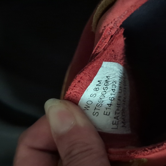 Sperry topsiders, red, size 8. Excellent condition. - Picture 10 of 11